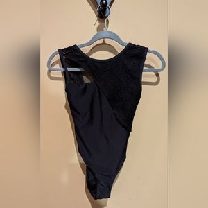 Ballet Rosa black open backleotard large